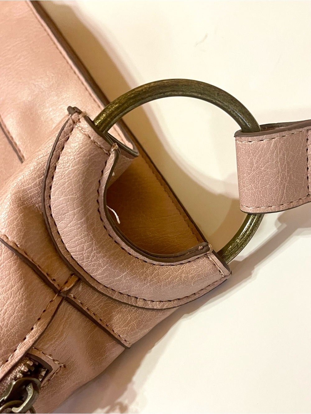 Blush Woven-Detail Shoulder Bag - Picture 8 of 12